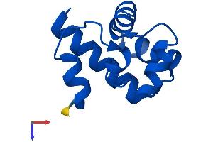 AlphaFold protein structure predicition of Human Recombinant BANF1 Protein, UniprotID O75531 (BANF1 Protein (AA 1-89) (His tag))
