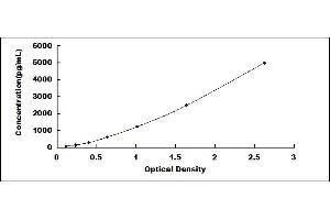 Typical standard curve (SPINK5 ELISA Kit)