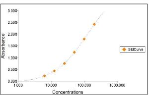 Standard Curve Graph (Hemoglobin ELISA Kit)