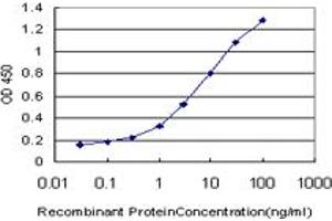 Detection limit for recombinant GST tagged NEK4 is approximately 0. (NEK4 antibody  (AA 680-781))