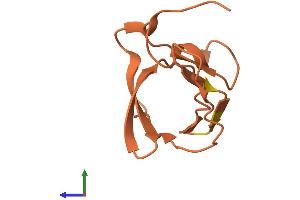 AlphaFold protein structure predicition of Mouse Recombinant Kcnip3 Protein, UniprotID P0C092
