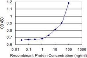 Detection limit for recombinant GST tagged ALDH3B1 is 1 ng/ml as a capture antibody. (ALDH3B1 antibody  (AA 1-468))