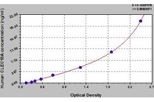 Typical Standard Curve (CLEC18A ELISA Kit)