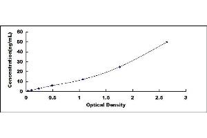 Typical standard curve (Lp(a) ELISA Kit)
