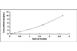 Typical standard curve (SLC1A2 ELISA Kit)