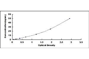 Typical standard curve (UCHL1 ELISA Kit)