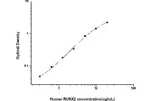 Typical standard curve (RUNX2 ELISA Kit)