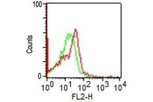 FACS analysis of CD56 on human Monocytes using CD56 Monoclonal Antibody (SPM128) (CD56 antibody)