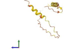 AlphaFold protein structure predicition of Human Recombinant BLID Protein, UniprotID Q8IZY5 (BLID Protein (AA 1-108) (His tag))