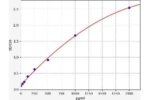 Typical standard curve (SATB2 ELISA Kit)