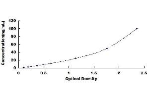 Typical standard curve (IGF1 ELISA Kit)