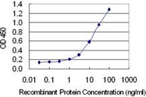 Detection limit for recombinant GST tagged PDCD1LG2 is 0. (PDCD1LG2 antibody  (AA 22-111))