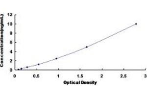 Typical standard curve (PTTG1IP ELISA Kit)