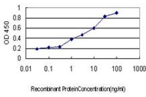 Detection limit for recombinant GST tagged DSCR2 is approximately 0. (PSMG1 antibody  (AA 1-288))