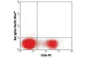 Flow Cytometry (FACS) image for anti-V alpha 2 TCR antibody (Pacific Blue) (ABIN2662372) (V alpha 2 TCR antibody (Pacific Blue))