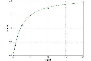 A typical standard curve (IGFBP2 ELISA Kit)