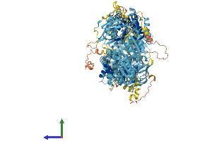 AlphaFold protein structure predicition of Mouse Recombinant Abca9 Protein, UniprotID Q8K449