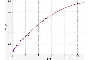 Typical standard curve (BIRC6 ELISA Kit)