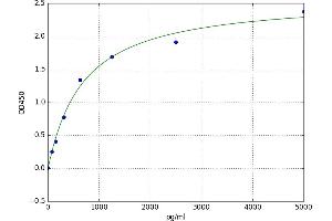 A typical standard curve (IFIH1 ELISA Kit)