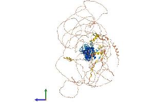 AlphaFold protein structure predicition of Human Recombinant IRS4 Protein, UniprotID O14654 (IRS4 Protein (AA 1-1257) (His tag))