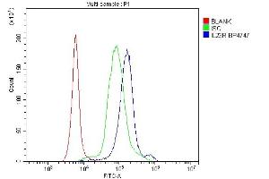 Flow Cytometry analysis of human PBMC cells using anti-IL23 Receptor/IL23R antibody (ABIN7603758). (IL23R antibody)