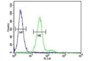 Flow Cytometry (FACS) image for anti-Mast/stem Cell Growth Factor Receptor (KIT) (AA 680-711) antibody (ABIN3031702)