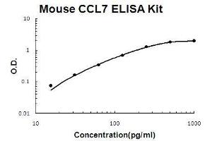 Mouse CCL7/MCP3 PicoKine ELISA Kit standard curve (CCL7 ELISA Kit)