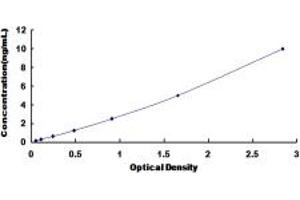 Typical standard curve (NFKB2 ELISA Kit)