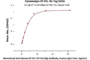 ELISA image for CD276 (CD276) (AA 29-465) (Active) protein (His tag) (ABIN6938824)