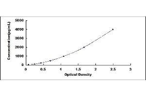 Typical standard curve