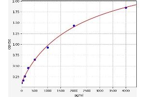 Typical standard curve (CCL21 ELISA Kit)
