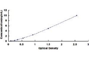 Typical standard curve (MBP ELISA Kit)