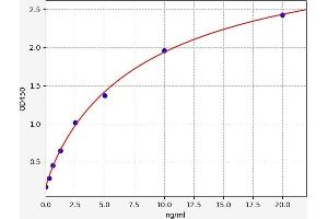 Typical standard curve (ABCC1 ELISA Kit)