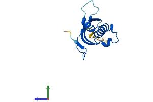AlphaFold protein structure predicition of Mouse Recombinant Rpl31 Protein, UniprotID P62900 (RPL31 Protein (AA 1-125) (His tag))