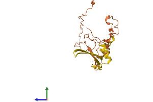 AlphaFold protein structure predicition of Human Recombinant ATXN8OS Protein, UniprotID P0DMR3 (ATXN8OS Protein (AA 1-200) (His tag))