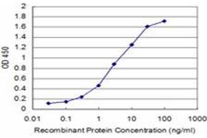 Detection limit for recombinant GST tagged ITGA6 is approximately 0. (ITGA6 antibody  (AA 24-133))