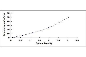 Typical standard curve (DNAJB11 ELISA Kit)