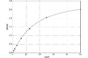 A typical standard curve (CD163 ELISA Kit)