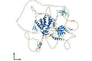 AlphaFold protein structure predicition of Mouse Recombinant Arhgap27 Protein, UniprotID A2AB59 (ARHGAP27 Protein (AA 1-869) (His tag))