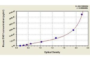 Typical standard curve (ENO1 ELISA Kit)