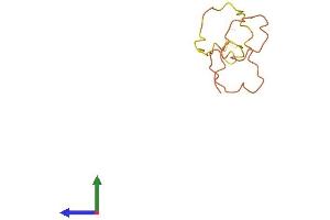 AlphaFold protein structure predicition of Human Recombinant KRTAP19-1 Protein, UniprotID Q8IUB9 (Keratin Associated Protein 19-1 (KRTAP19-1) (AA 1-90) protein (Fc Tag))