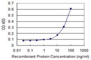 Detection limit for recombinant GST tagged PHF11 is 3 ng/ml as a capture antibody. (PHF11 antibody  (AA 1-292))