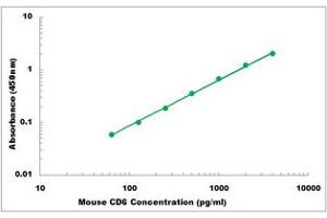 Representative Standard Curve (CD6 ELISA Kit)