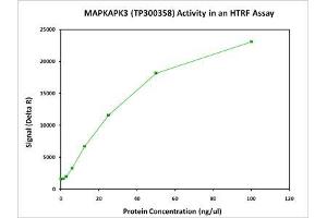 Bioactivity measured with Activity Assay (MAPKAP Kinase 3 Protein (Myc-DYKDDDDK Tag))