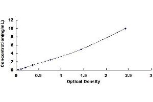 Typical standard curve (Kallikrein 2 ELISA Kit)