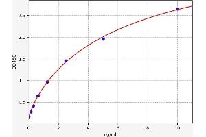 Typical standard curve (COL6A1 ELISA Kit)