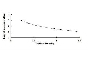 Typical standard curve (Carnitine (CAT) ELISA Kit)