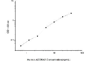 Typical standard curve (Adenosine A3 Receptor ELISA Kit)