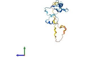 AlphaFold protein structure predicition of Mouse Recombinant Cfap126 Protein, UniprotID Q6P8X9 (CFAP126 Protein (AA 1-189) (His tag))