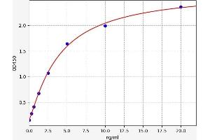 Typical standard curve (HCN4 ELISA Kit)